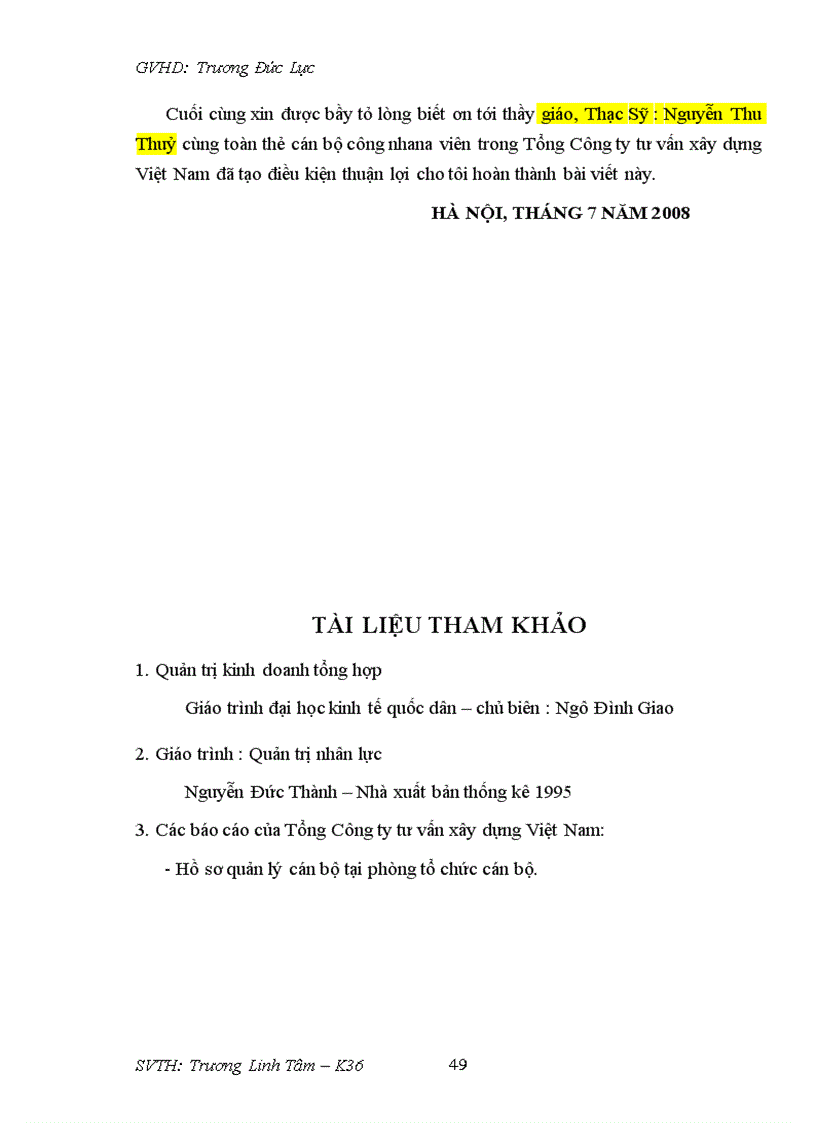 image for page Những vấn đề về tổ chức, quản lý và sử dụng nhân lực ở phạm vi vi mô, tức là Doanh nghiệp cụ thể, ở đây là Tổng công ty tư vấn xây dung Việt Nam