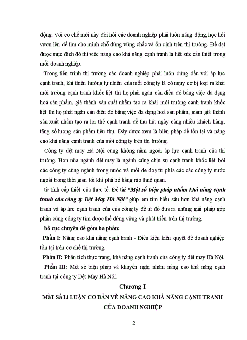 image for page Một số biện pháp nhằm khả năng cạnh tranh của công ty Dệt May Hà Nội