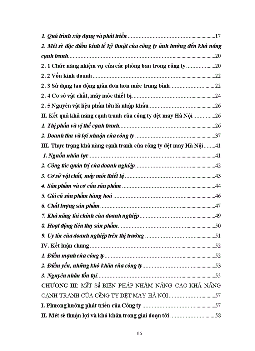 image for page Một số biện pháp nhằm khả năng cạnh tranh của công ty Dệt May Hà Nội