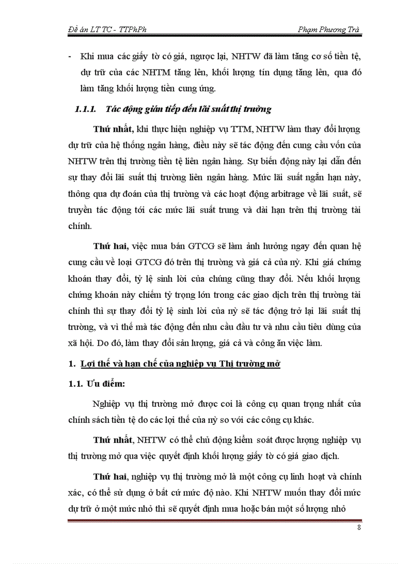 image for page Nghiệp vụ thị trường mở và thực trạng hoạt động nghiệp vụ thị trường mở tại Việt Nam