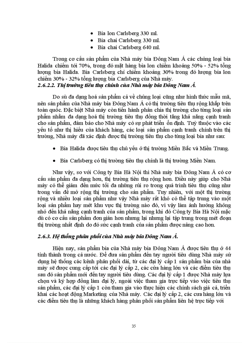 image for page Báo cáo thực tập tại Công Ty Bia Hà Nội.