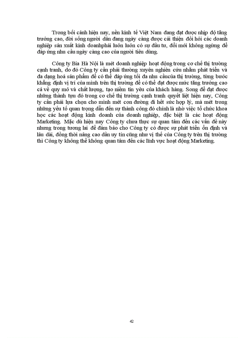 image for page Báo cáo thực tập tại Công Ty Bia Hà Nội.