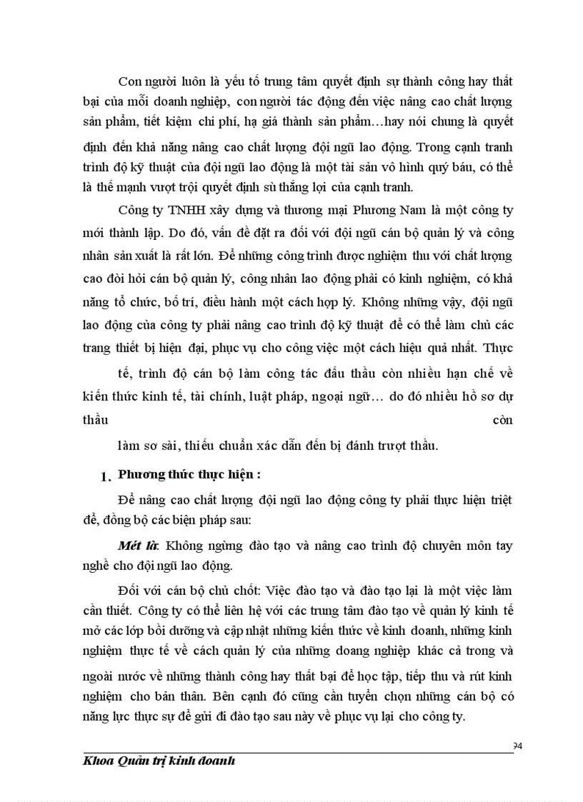 image for page Những giải pháp nhằm tăng khả năng cạnh tranh của Công ty xây dựng và thương mại Phương Nam trước và sau khi nhận thầu