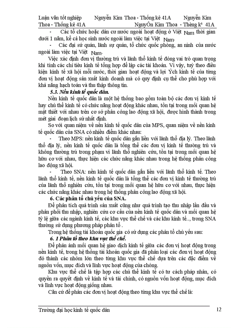 image for page Những vấn đề lý luận chung về SNA và GDP