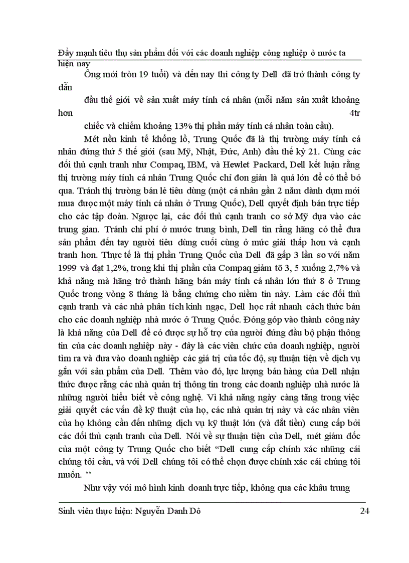 image for page Đẩy mạnh tiêu thụ sản phẩm đối với các doanh nghiệp công nghiệp ở nước ta hiện nay