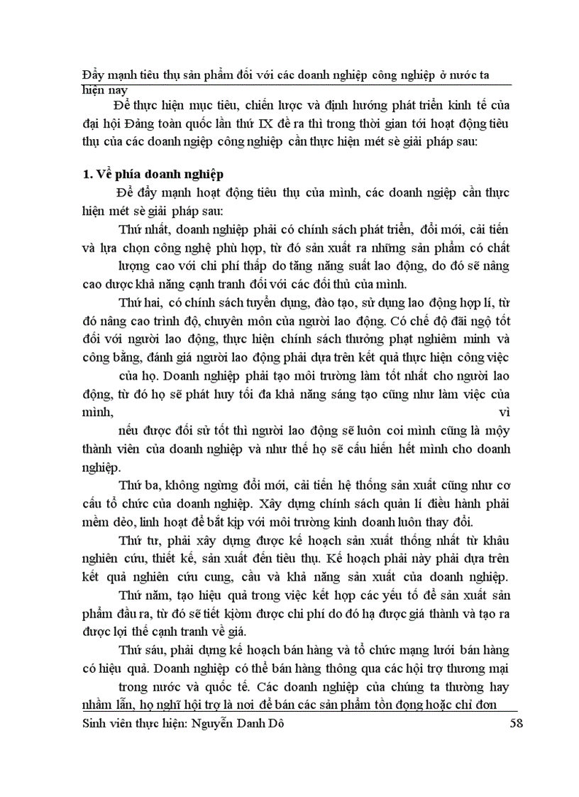 image for page Đẩy mạnh tiêu thụ sản phẩm đối với các doanh nghiệp công nghiệp ở nước ta hiện nay