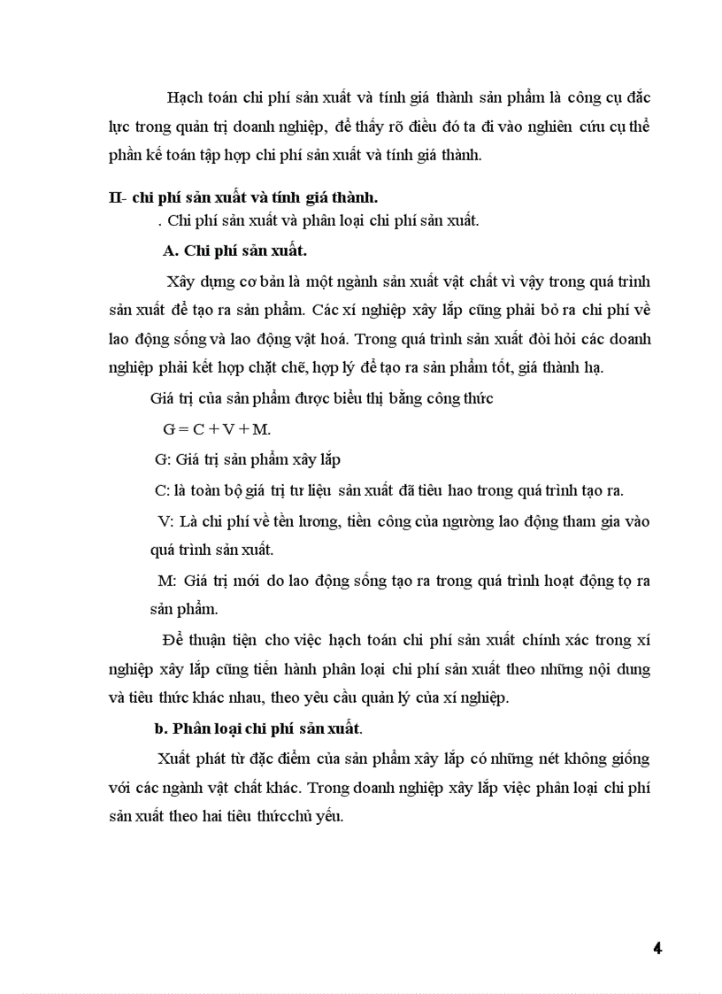 image for page Hạch toán chi phí sản xuất và tính giá thành sản phẩm trong đơn vị xây lắp hiện nay