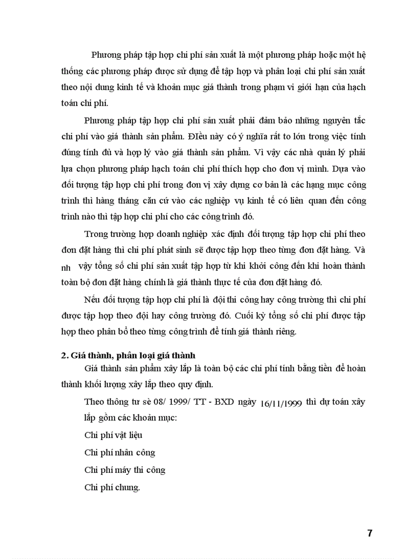 image for page Hạch toán chi phí sản xuất và tính giá thành sản phẩm trong đơn vị xây lắp hiện nay