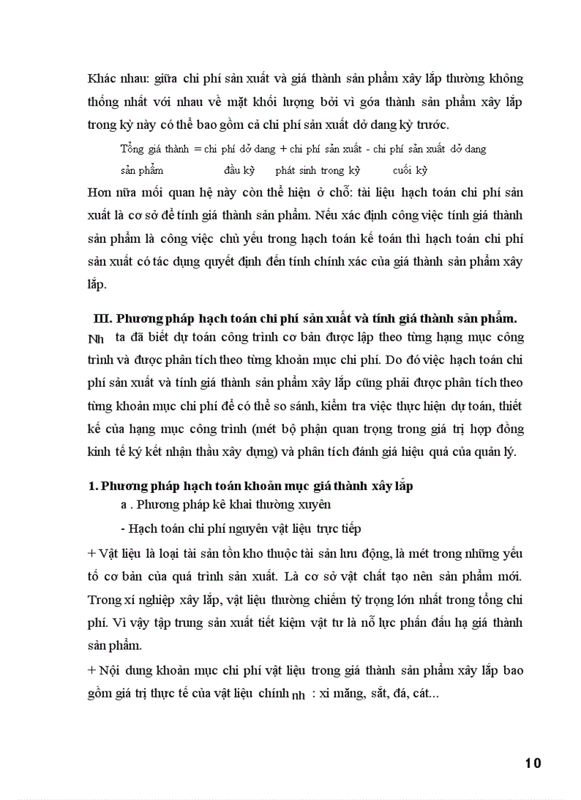 image for page Hạch toán chi phí sản xuất và tính giá thành sản phẩm trong đơn vị xây lắp hiện nay
