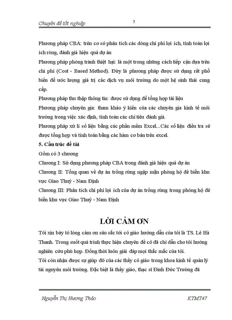 image for page Áp dụng phương pháp cba đánh giá hiệu quả dự án trồng rừng ngập mặn phòng hộ đê biển khu vực giao thủy-nam định