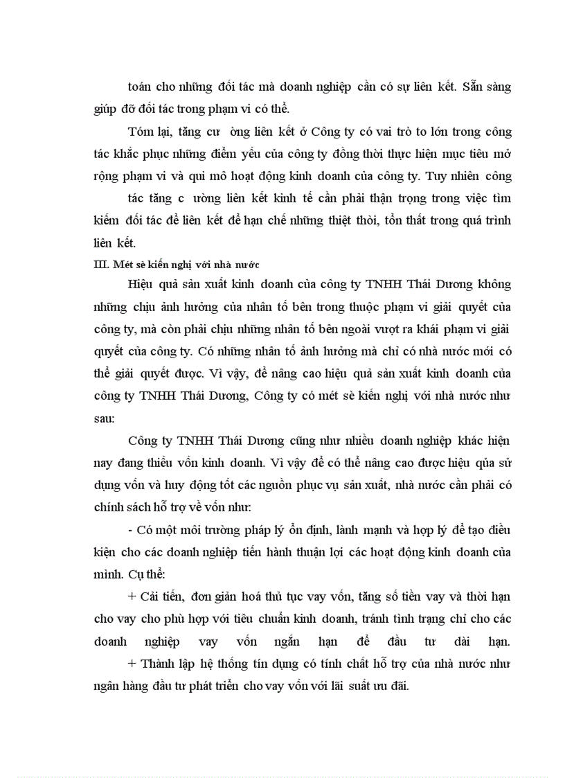 image for page Một số biện pháp chủ yếu nhằm nâng cao hiệu quả sản xuất kinh doanh ở Công ty TNHH Thái Dương