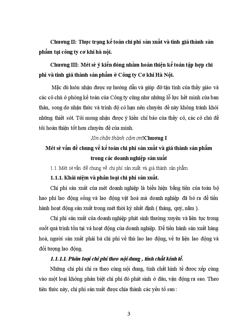image for page Kế toàn chi phí sản xuất và tính giá thành sản phẩm tại Công ty Cơ Khí Hà Nội