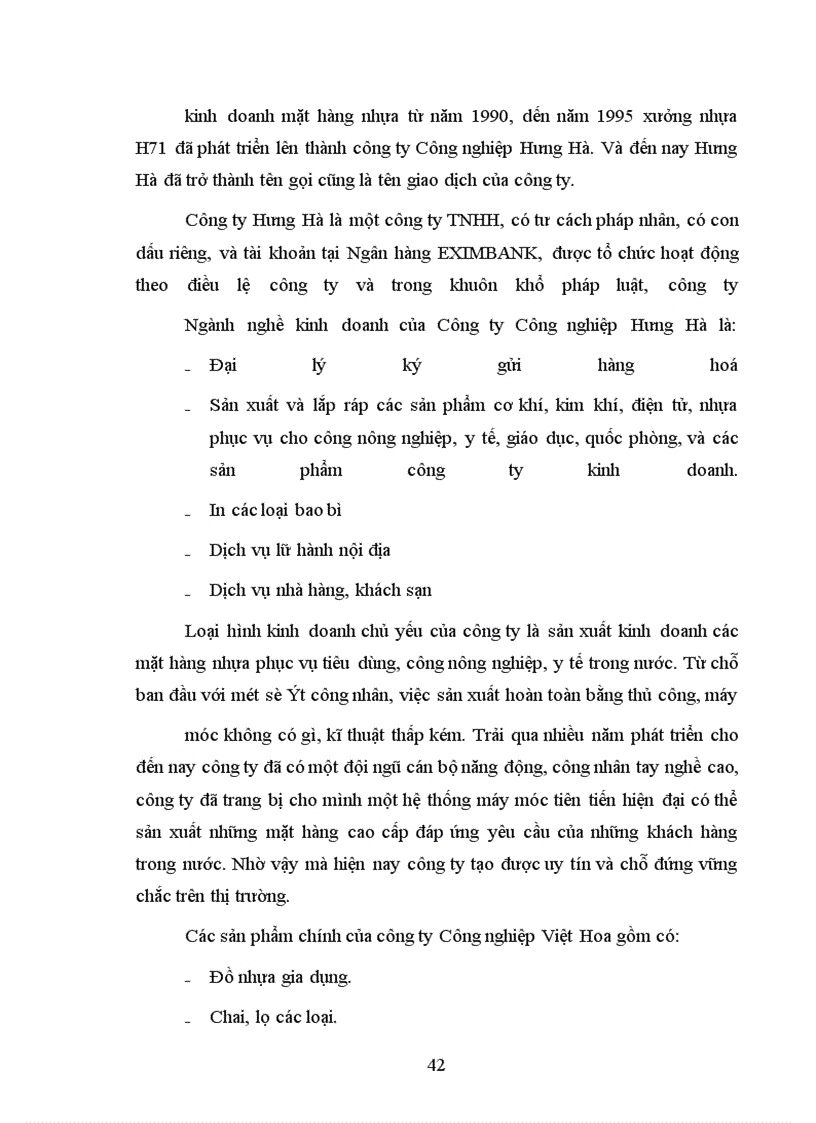 image for page Một số biện pháp nhằm nâng cao hiệu quả kinh doanh ở Công ty TNHH Hưng Hà
