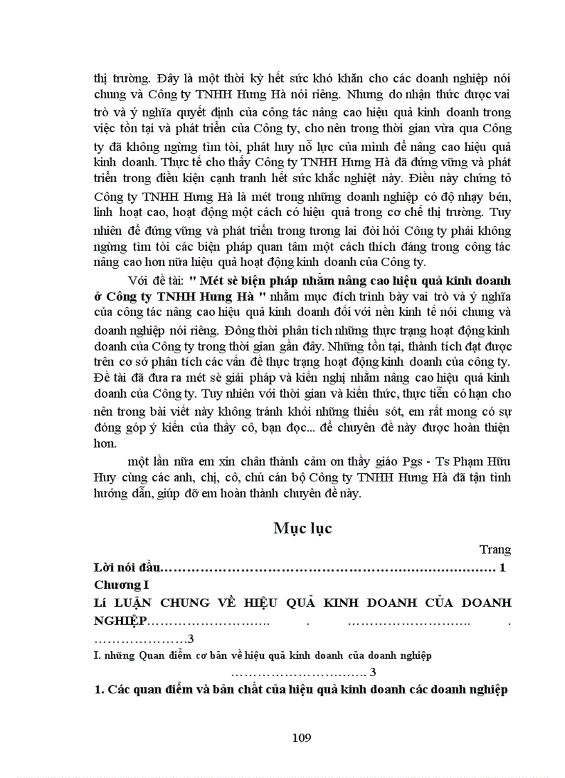 image for page Một số biện pháp nhằm nâng cao hiệu quả kinh doanh ở Công ty TNHH Hưng Hà