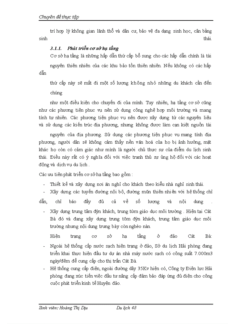 image for page Phát triển du lịch sinh thái ở Cát Bà theo hướng phát triển du lịch bền vững