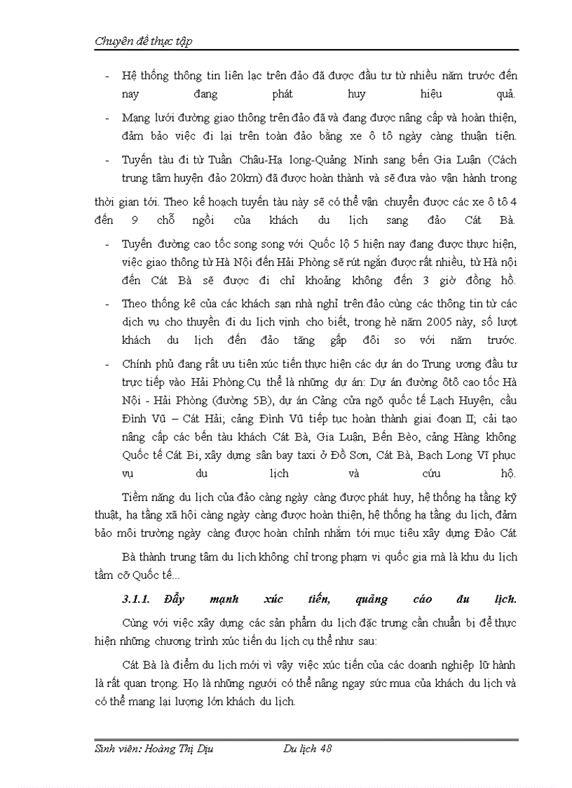 image for page Phát triển du lịch sinh thái ở Cát Bà theo hướng phát triển du lịch bền vững