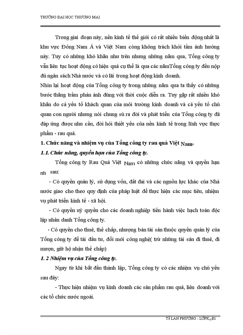 image for page Hoàn thiện quy trình XK mặt hàng rau quả tại Tổng công ty rau quả Việt Nam