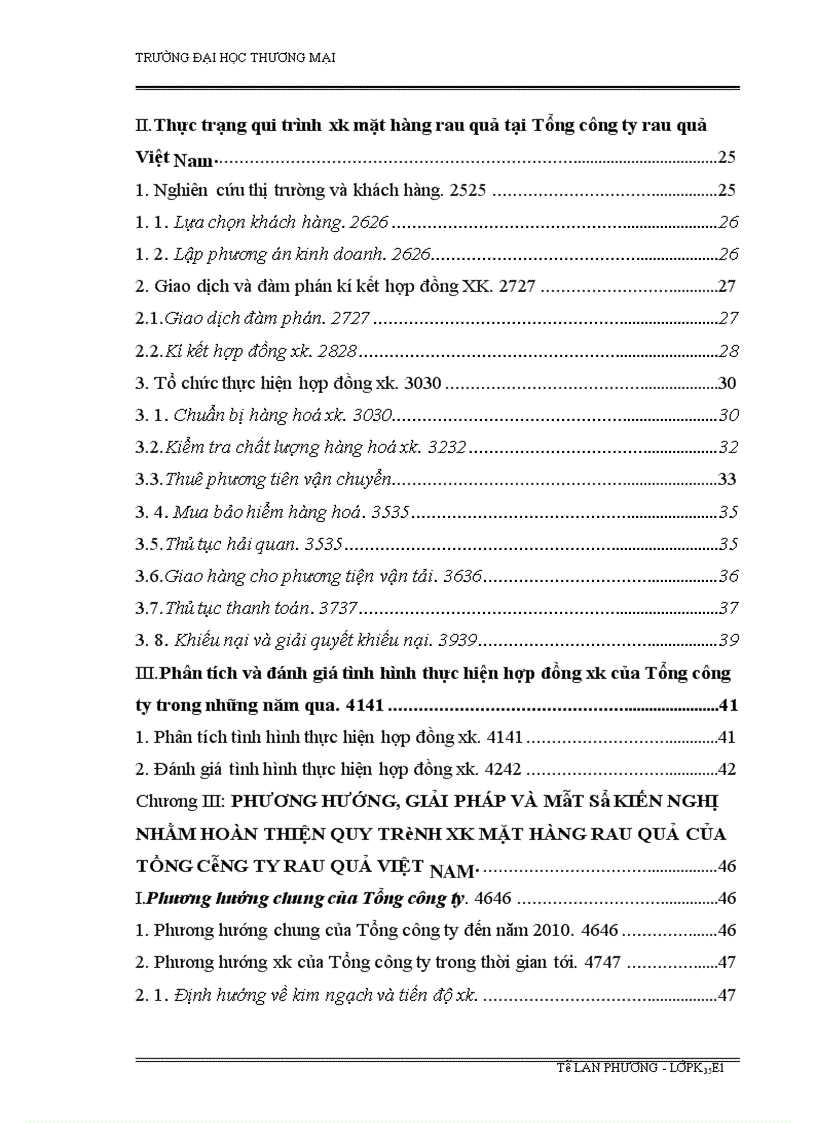 image for page Hoàn thiện quy trình XK mặt hàng rau quả tại Tổng công ty rau quả Việt Nam
