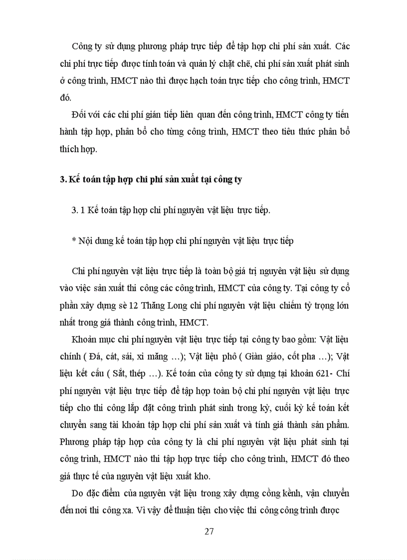 image for page Tổ chức công tác kế toán tập hợp chi phi sản xuất và tính giá thành sản phẩm ở công ty cổ phần xây dựng số 12 Thăng Long