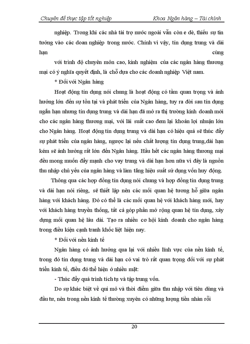 image for page Nâng cao chất lượng tín dụng trung và dài hạn tại Sở giao dịch I- Ngân hàng Công thương Việt nam