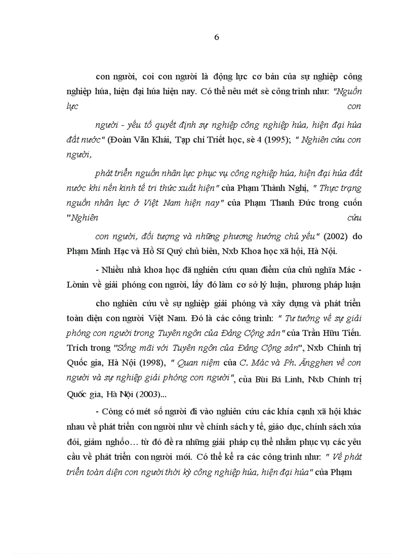 image for page Một số quan điểm cơ bản về phát triển con ngơời và thực trạng phát triển con ngơời ở Việt Nam hiện nay