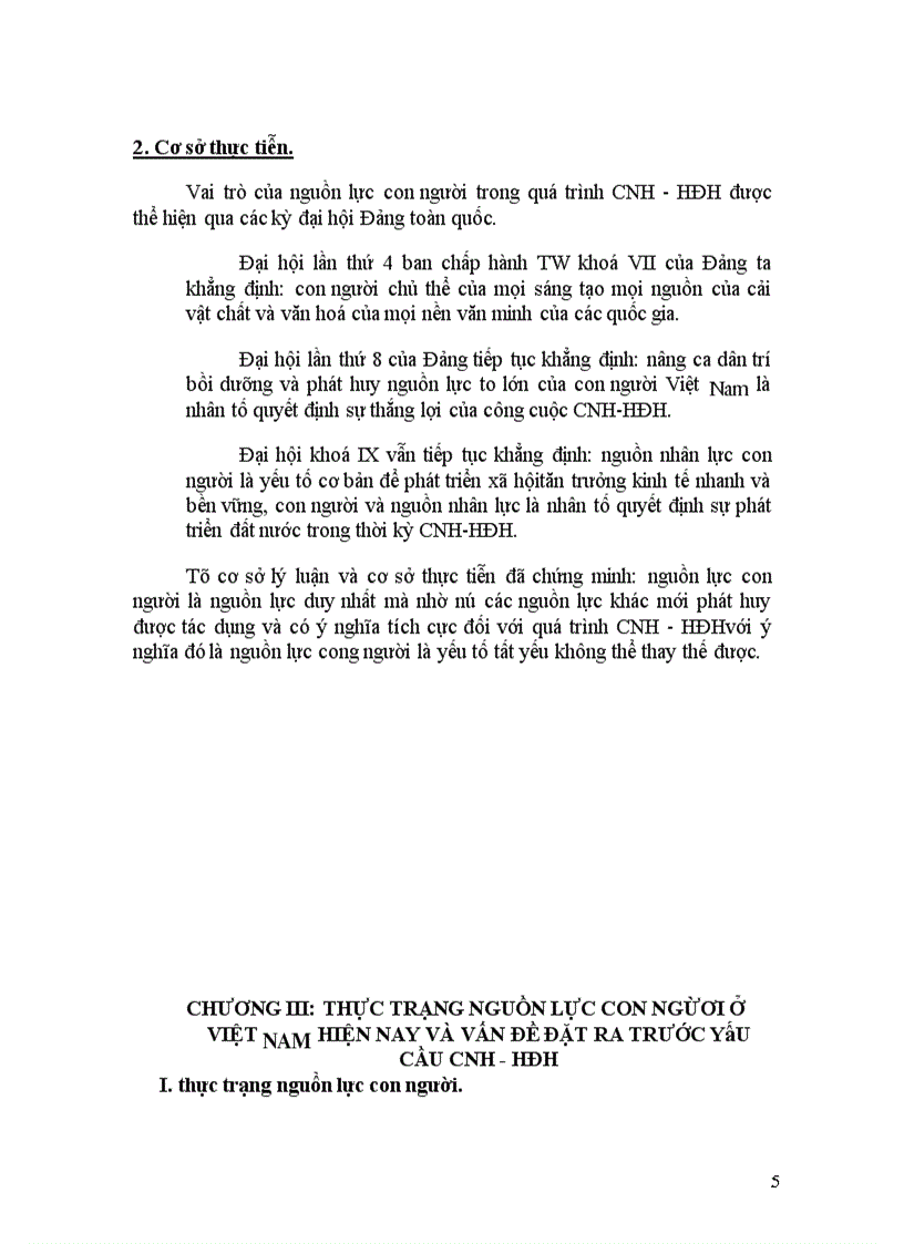 image for page Giải pháp cơ bản nhằm khai thác và phát triển có hiệu quả nguồn lực con người đáp ứng yêu cầu công nghiệp hoá hiện đại hoá ở Việt Nam