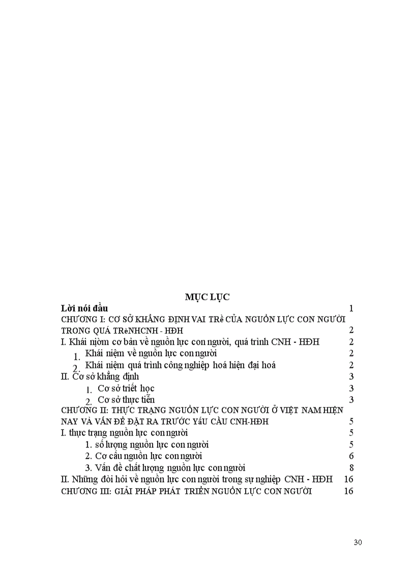 image for page Giải pháp cơ bản nhằm khai thác và phát triển có hiệu quả nguồn lực con người đáp ứng yêu cầu công nghiệp hoá hiện đại hoá ở Việt Nam