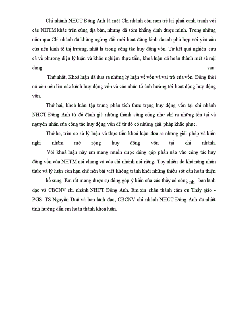 image for page Giải pháp mở rộng huy động vốn tại chi nhánh NHCT Đông Anh