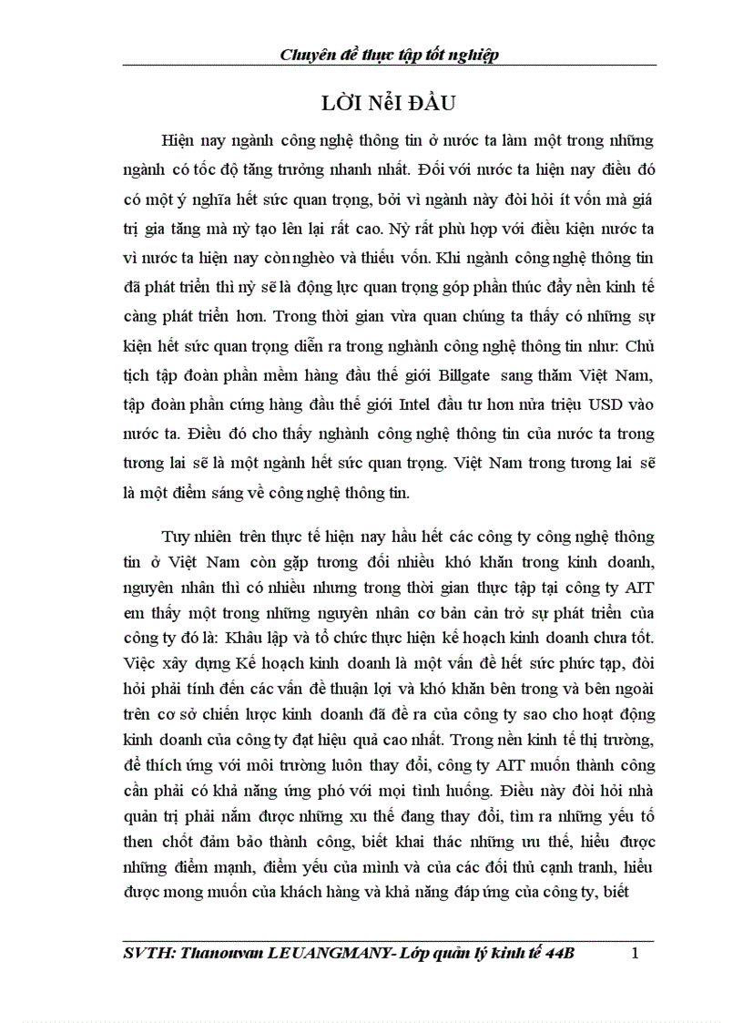 image for page Một số vấn đề về xây dựng và thực hiện Kế hoạch kinh doanh máy tính và các thiết bị tin học của công ty AIT