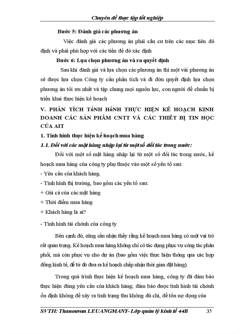 image for page Một số vấn đề về xây dựng và thực hiện Kế hoạch kinh doanh máy tính và các thiết bị tin học của công ty AIT