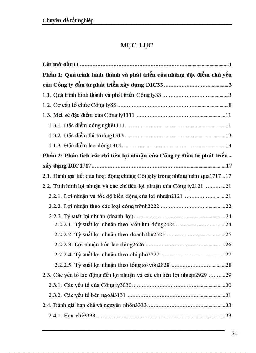 image for page Phân tích các chỉ tiêu lợi nhuận của Công ty đầu tư phát triển xây dựng DIC