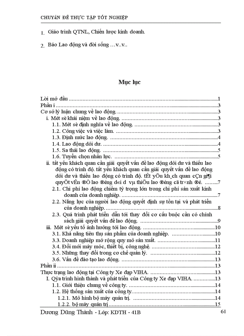 image for page Một số biện pháp giải quyết lao động dôi dư và vấn đề thiếu lao động có trình độ, tay nghề tại Công ty Xe đạp VIHA