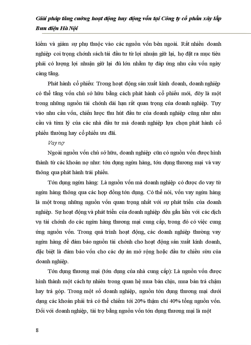 image for page Giải pháp tăng cường hoạt động huy động vốn tại Công ty cổ phần xây lắp Bưu điện Hà Nội