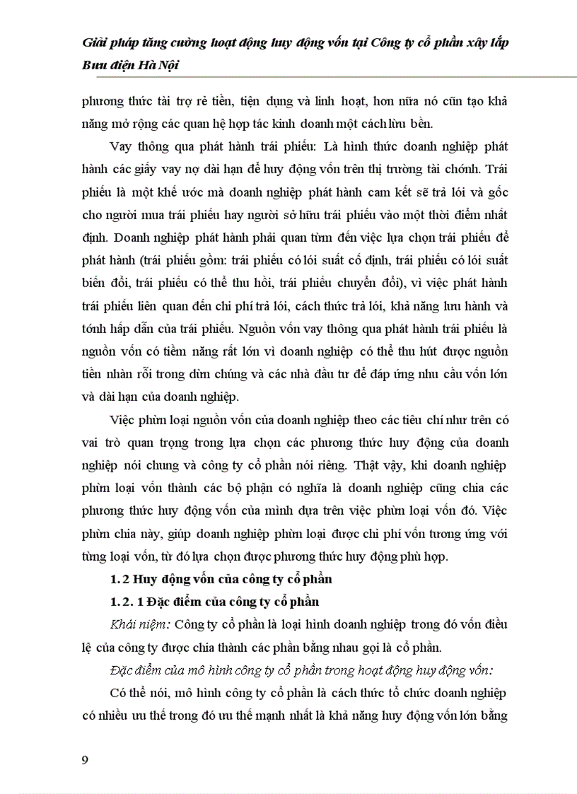 image for page Giải pháp tăng cường hoạt động huy động vốn tại Công ty cổ phần xây lắp Bưu điện Hà Nội