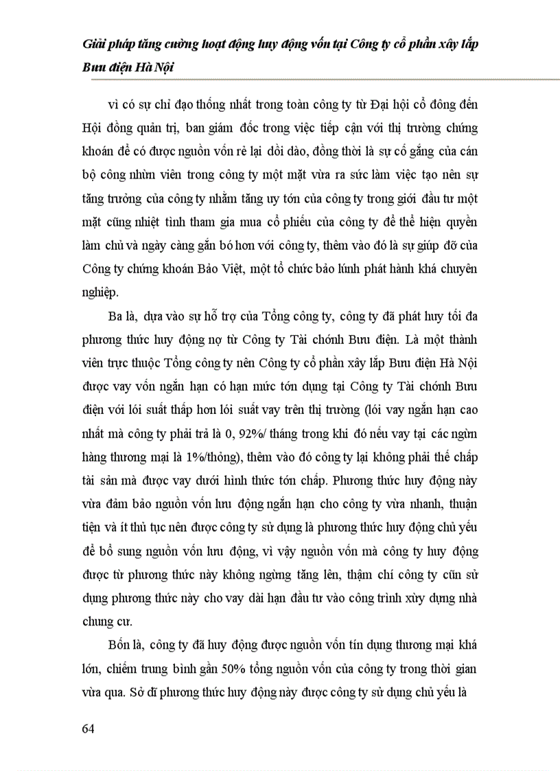 image for page Giải pháp tăng cường hoạt động huy động vốn tại Công ty cổ phần xây lắp Bưu điện Hà Nội