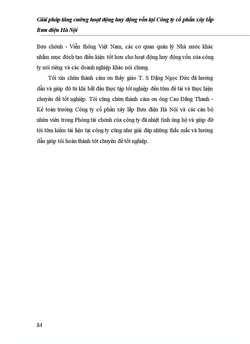 image for page Giải pháp tăng cường hoạt động huy động vốn tại Công ty cổ phần xây lắp Bưu điện Hà Nội