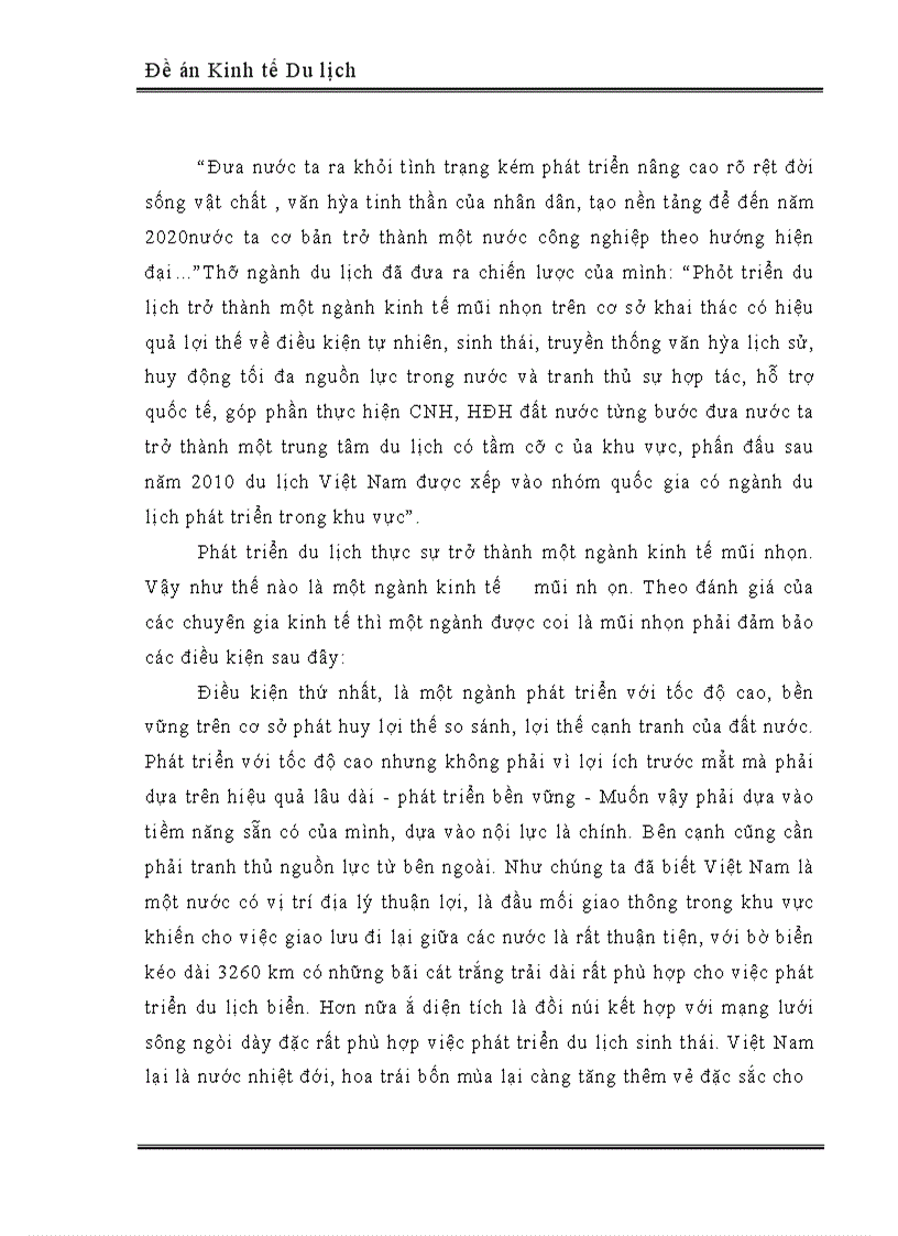 image for page Nghiên cứu mục tiêu, chiến lược phát triển Du lịch ở Việt nam đến năm 2010