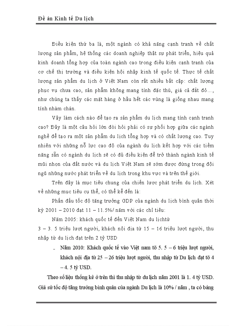 image for page Nghiên cứu mục tiêu, chiến lược phát triển Du lịch ở Việt nam đến năm 2010