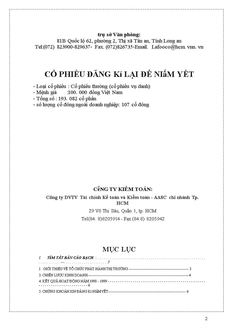 image for page Bản cáo bạch công ty cổ phần chế biến hàng xuất khẩu long an