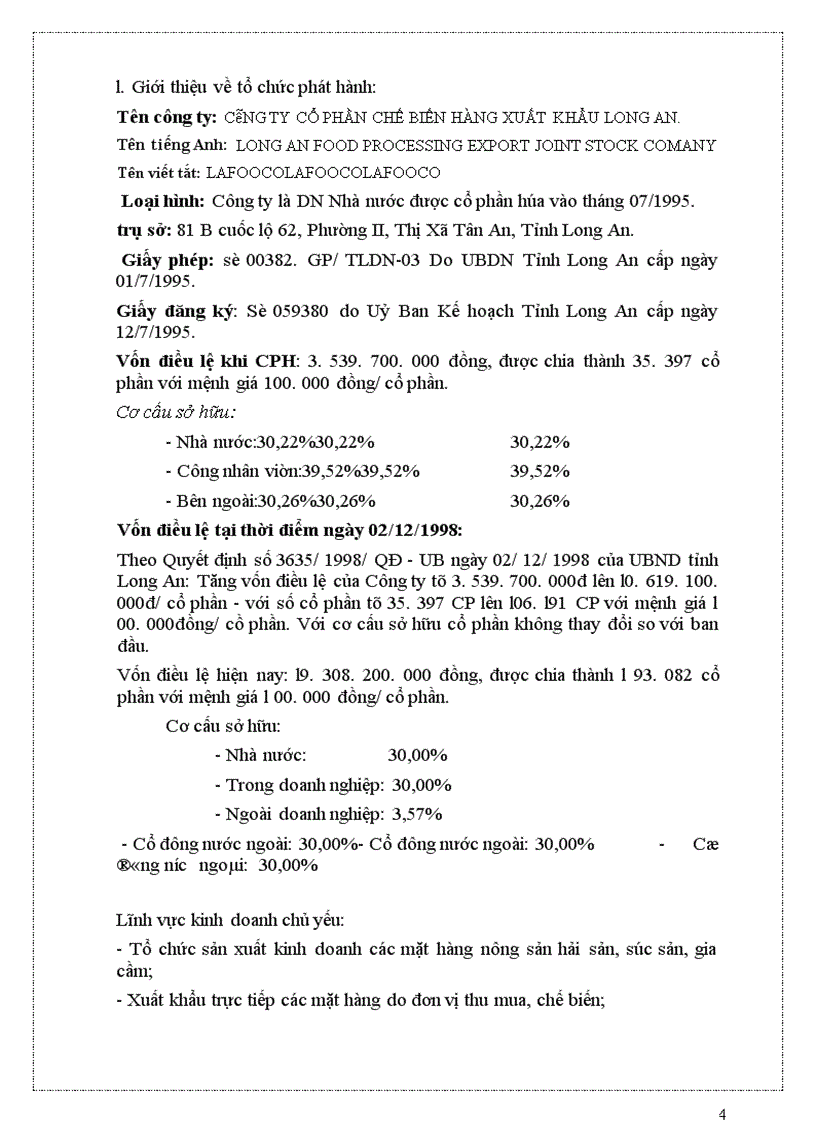 image for page Bản cáo bạch công ty cổ phần chế biến hàng xuất khẩu long an