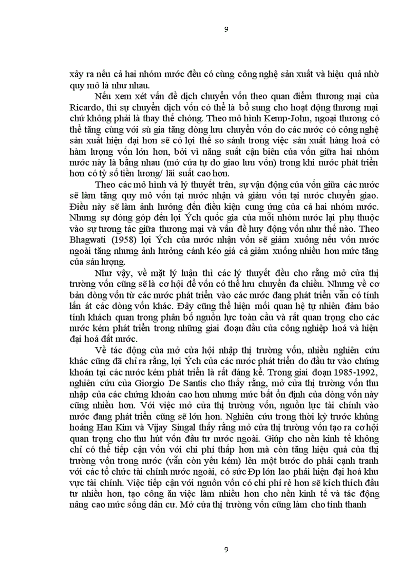 image for page Tác động của việc mở cửa thị trường vốn đến nền kinh tế các nước đang phát triển: Bài học cho Việt nam