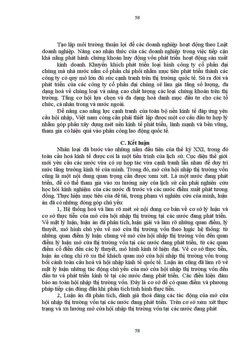 image for page Tác động của việc mở cửa thị trường vốn đến nền kinh tế các nước đang phát triển: Bài học cho Việt nam