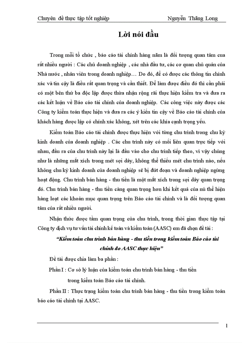 image for page Kiểm toán chu trình bán hàng - thu tiền trong kiểm toán Báo cáo tài chính do AASC thực hiện