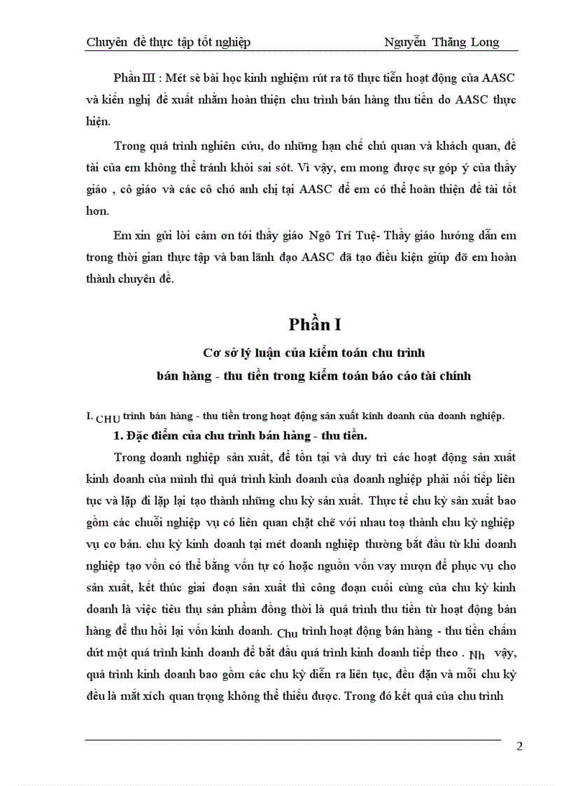 image for page Kiểm toán chu trình bán hàng - thu tiền trong kiểm toán Báo cáo tài chính do AASC thực hiện