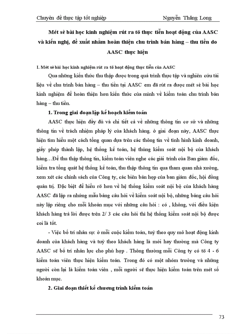 image for page Kiểm toán chu trình bán hàng - thu tiền trong kiểm toán Báo cáo tài chính do AASC thực hiện