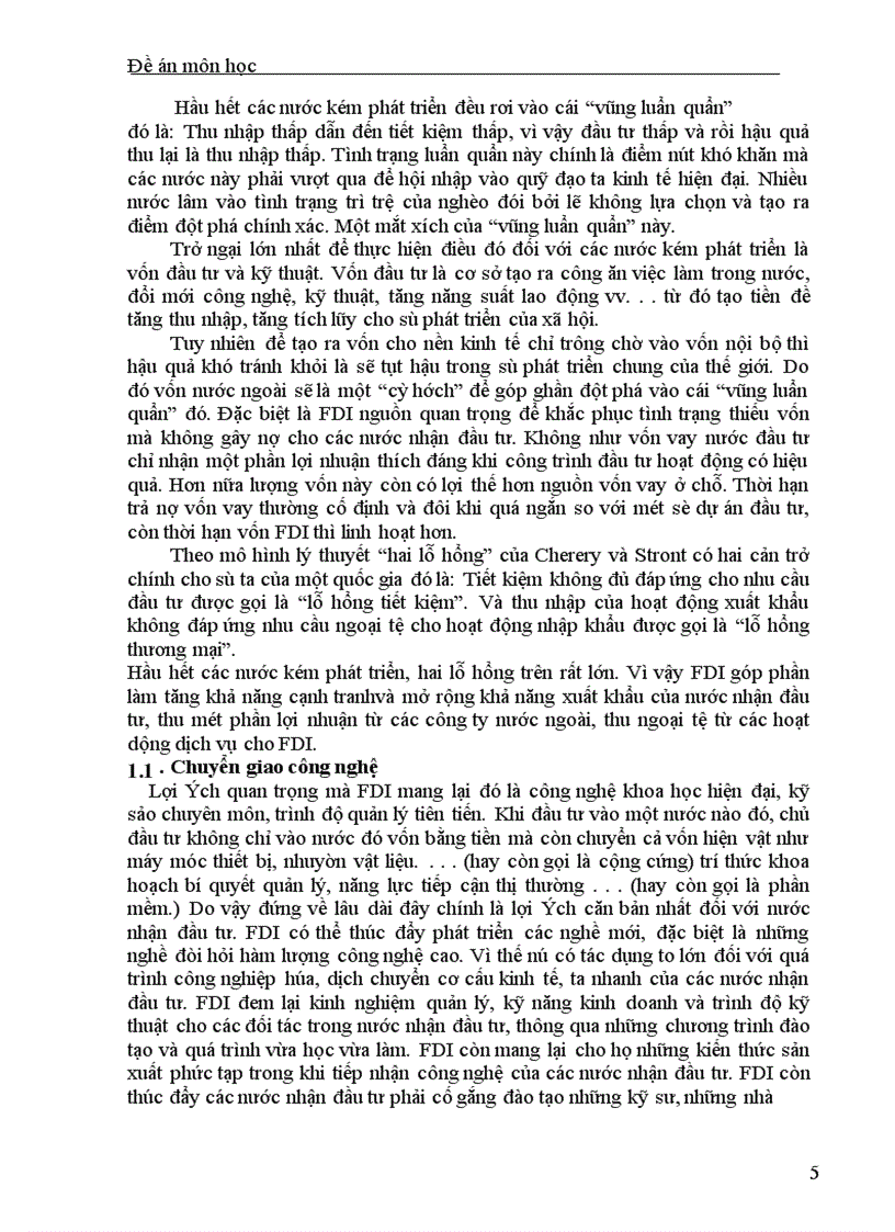 image for page Thực trạng huy động vốn FDI vào Việt Nam trong thời gian qua