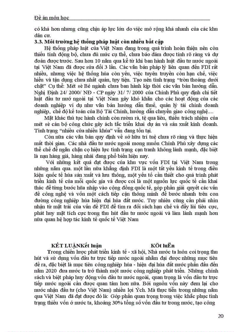 image for page Thực trạng huy động vốn FDI vào Việt Nam trong thời gian qua