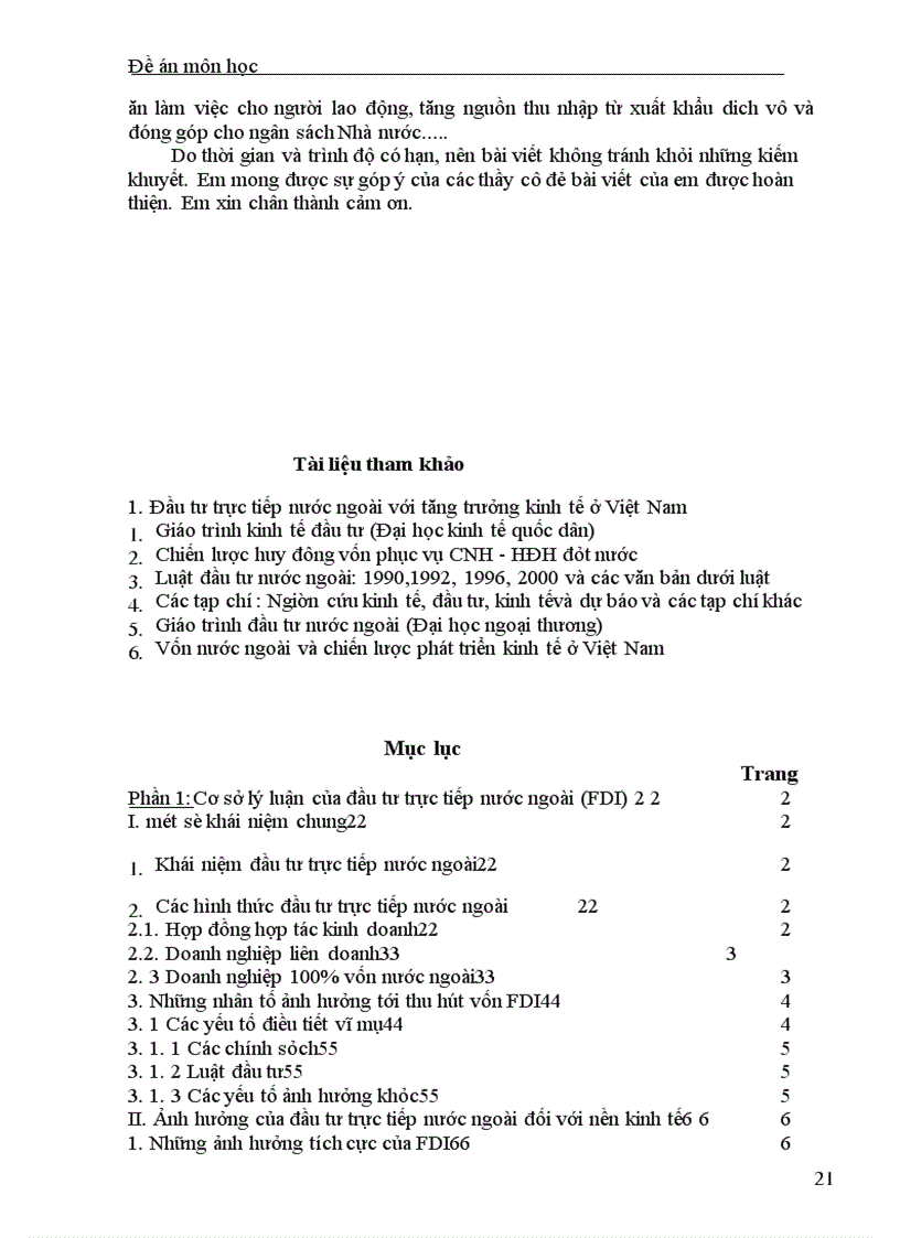 image for page Thực trạng huy động vốn FDI vào Việt Nam trong thời gian qua