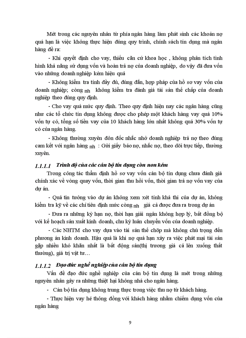 image for page Thực trạng nợ quá hạn ở các ngân hàng thương mại