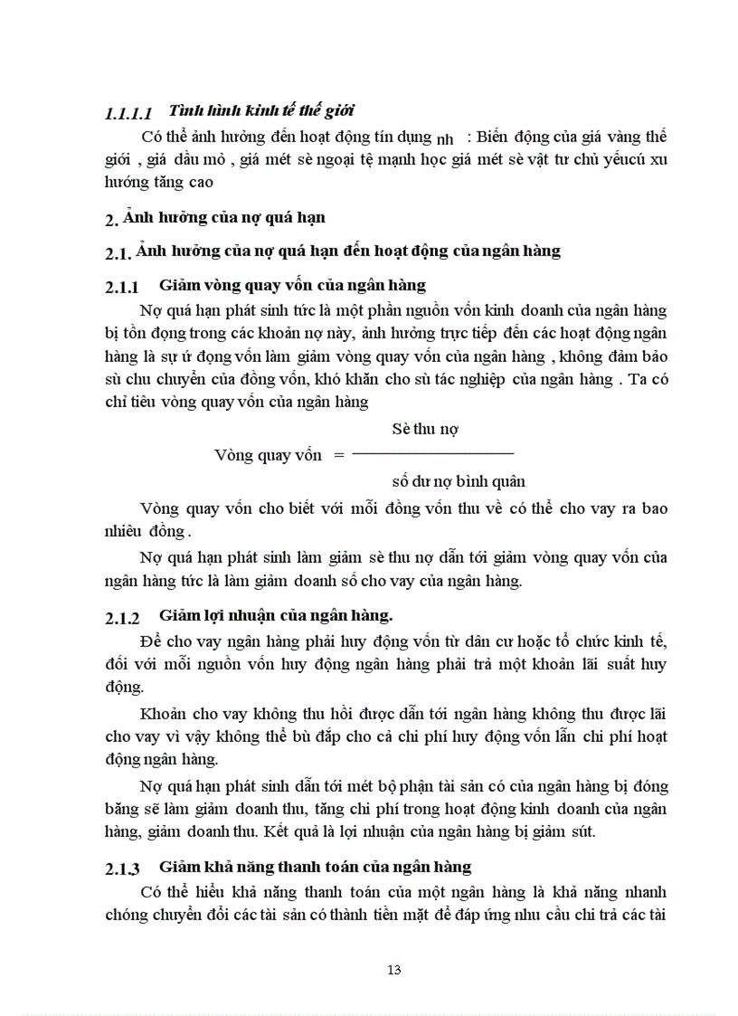 image for page Thực trạng nợ quá hạn ở các ngân hàng thương mại